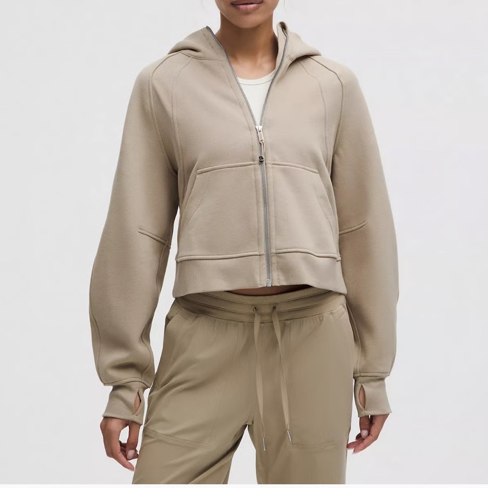 NWOT Scuba Oversized Full-Zip Hoodie Sheer Oak XS/S